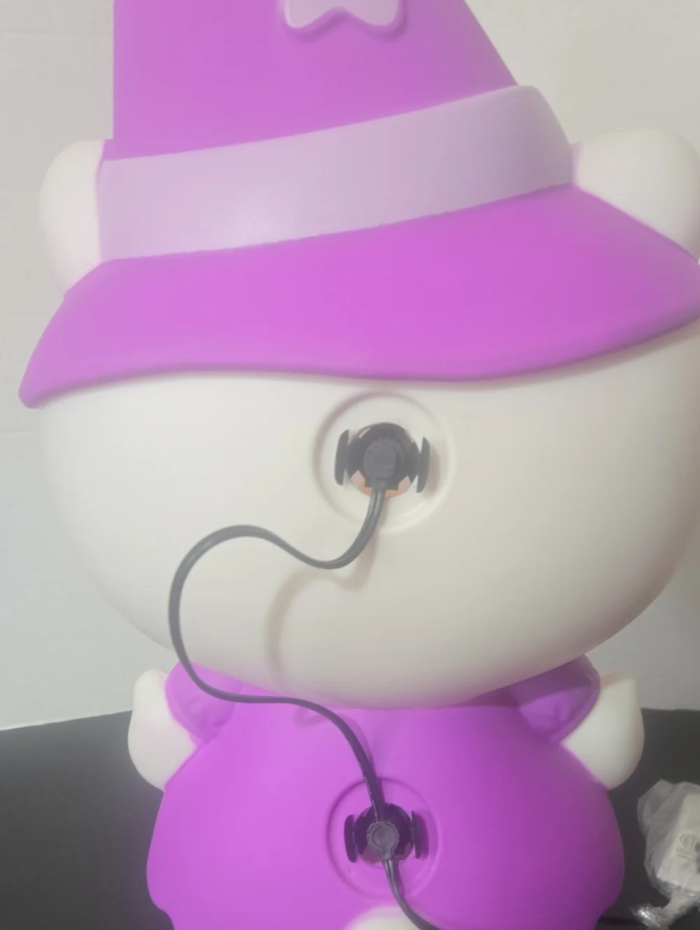 Hello Kitty Blow Mold Witch Halloween Lighted Yard Decor Sculpture 22” Plug-in